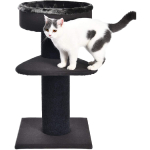 Amazon Basics - Torre en árbol con cerramiento, dos niveles y cama de superficie dura de primera calidad para gatos