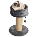 Amazon Basics Torre en árbol gatos con poste rascador y cama