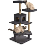 Amazon Basics - Torre en árbol con peldaños y varias plataformas para gatos